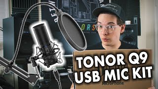 Budget USB Microphone Kit Tonor Q9 Review [upl. by Glynias454]