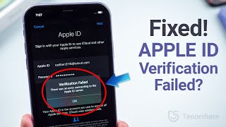 How to Fix Apple ID Verification Failed on iPhoneiPad 6 Ways [upl. by Anaeda]