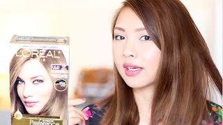 LOREAL UL61 HOW TO DYE DARK HAIR TO ASH BROWN [upl. by Aeriela516]