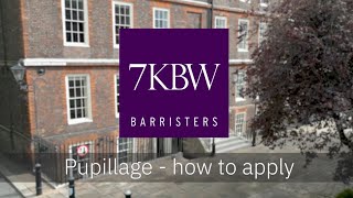 7KBW  How to Apply for Pupillage [upl. by Huda299]