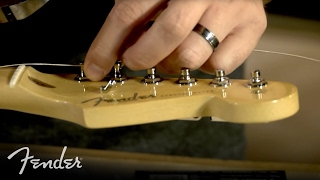 How to Change Your Electric Guitar Strings  Fender [upl. by Ciapha808]