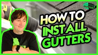 How to Install Aluminum Gutters  Quick Version [upl. by Eiboh]