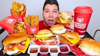 Trying Wendys New Breakfast Menu Items • MUKBANG [upl. by Nevar]