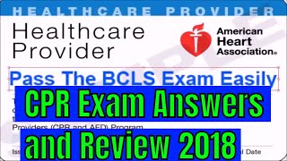 CPR Exam Answers and Review [upl. by Anatolio825]