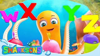 ABC Song  The Sharksons  Songs for Kids  Nursery Rhymes amp Kids Songs [upl. by Hoshi]