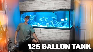 125 GALLON REEF TANK BUILD DIY STAND CANOPY amp SUMP [upl. by Saunders]