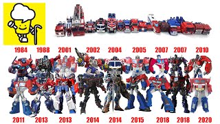 Transformers Optimus Prime Evolution History with G1 War for cybertron Cyberverse [upl. by Niarb705]