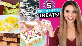 5 DIY RICE KRISPIES TREATS RECIPES You Have To Try [upl. by Lindberg553]