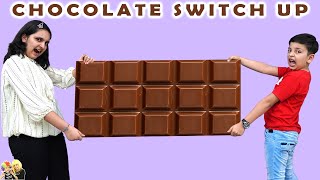 CHOCOLATE SWITCHUP CHALLENGE  Funny chocolate challenge  Aayu and Pihu Show [upl. by Tova]