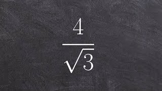 Rationalizing the denominator with a radical [upl. by Krys]