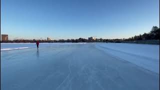 Rideau Canal sunrise 🌄 skating ⛸️ part 2 [upl. by Ahsena]