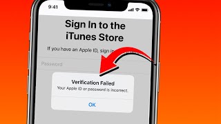 How to fix verification failed apple id or password is incorrect [upl. by Akimas597]