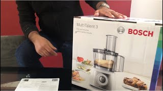 Bosch V Ninja Food Processor  Unboxing Bosch Multi talent 3 MCM3501MGB  John Lewis Only £89 [upl. by Yejus]