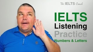 IELTS Listening Practice  Numbers and Letters [upl. by Susej]