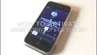 How To Activate The iPhone 2G Without A Sim Card 2024 [upl. by Frayda]