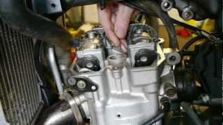 DRZ 400  Valve Clearance Check [upl. by Mcnamee]