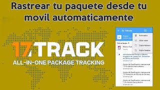 Como usar la APP 17 track para rastrear compras de china [upl. by Erapsag]