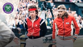 Bjorn Borg v John McEnroe Wimbledon Final 1980 Extended Highlights [upl. by Idelle325]