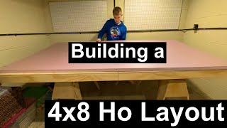 Building a 4x8 HO Layout Pt1 [upl. by Luzader]