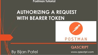 Postman Tutorial  Authorize API Requests with Bearer Token in Postman [upl. by Ettegdirb126]