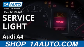 How to Reset Service Light 0409 Audi A4 [upl. by Noeled]