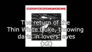 Station to Station  David Bowie  Lyrics [upl. by Morse168]