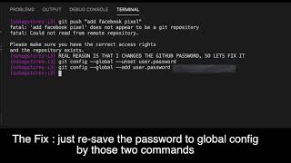 fix github error  username or email or password is invalid  incorrect [upl. by Airemat]