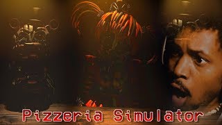 I COME BACK TO YOUTUBE TO THIS  Five Nights at Freddys Pizzeria Simulator Part 1 [upl. by Vinita722]