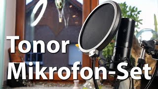 Tonor Q9 USBKondensatorMikrofonSet im Test  Konkurrenz für das Auna MIC900 Kleiner Vergleich [upl. by Jocelin]