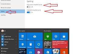 How to Turn OffDisable AutoCorrect Spelling in Windows 10 [upl. by Venditti864]