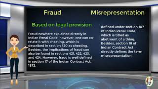 What is Difference Between Fraud amp Misrepresentation [upl. by Mohorva]