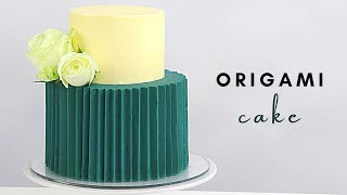 ORIGAMI CAKE TECHNIQUE WITH GANACHE │ NEW CAKE TRENDS │ CAKES BY MK [upl. by Care444]