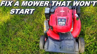 Fixing a Troybilt mower that wont start [upl. by Noiraa]