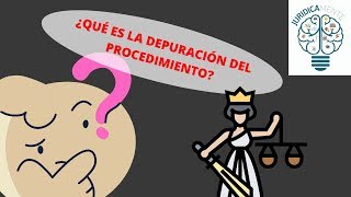 LA DEPURACIÓN DEL PROCESO  EXCEPCIONES PROCESALES [upl. by Sitof290]