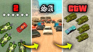 6 Stars Wanted Level in GTA Games Evolution [upl. by Ydnik]