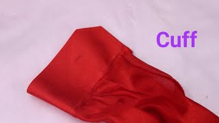 How to make cuff on a sleeve [upl. by Etnoek]