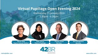 Virtual Pupillage Open Evening 2024 [upl. by Atyekram]