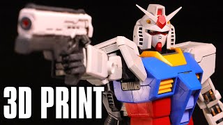 3D PRINTING GUNDAM  Gunpla Accessories with DLP Resin Printing [upl. by Oirtemed]