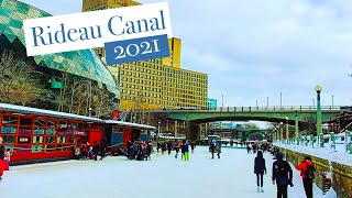 Rideau Canal Skating 2021 Ottawa Ontario Canada [upl. by Ak224]