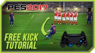 PES 2017 Free Kick Tutorial PS3 PS4 [upl. by Yrreiht]