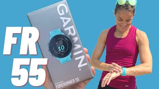 GARMIN FORERUNNER 55 Review Is this budget GPS watch for you [upl. by Ymassej]