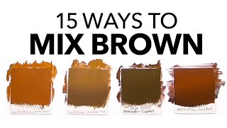 What Colors Make Brown The Ultimate Guide To Mixing Brown [upl. by Anaz]