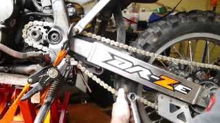 DRZ 400 Chain amp Sprockets Replacement [upl. by Solokin]