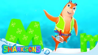 ABC Song  Videos for Kids  Nursery Rhymes amp Kids Songs  The Sharksons [upl. by Kenward]