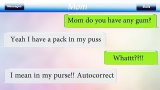 Most Hilarious Autocorrect Texts Messages Fails Ever [upl. by Ahsekin]