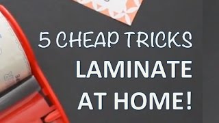 DIY LAMINATOR TIPS  How to laminate at home [upl. by Hokanson438]