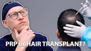 PRP vs Hair Transplant  Dr Gary Linkov [upl. by Leirej725]