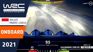 WRC  Rallye MonteCarlo 2021 ONBOARD Rovanperä SS4 [upl. by Gotcher]