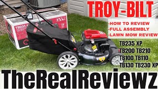 TroyBilt 21” Self Propelled Mower  Full Assembly  Review [upl. by Nomelc]