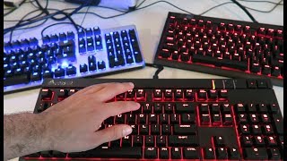 Blue Switches VS Red Switches VS Brown Switches  Mechanical Keyboard Comparison [upl. by Noll]